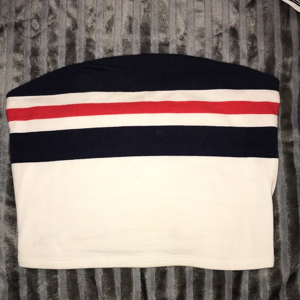 striped tube top (garage)